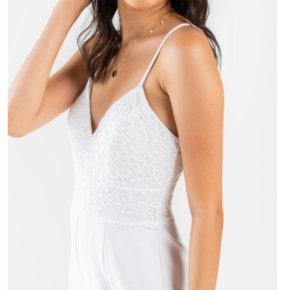 NWT Francescas White romper MSRP $58